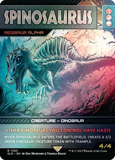 Spinosaurus Regisaur Alpha Rainbow Foil #1393