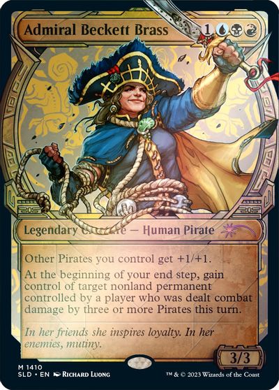 Admiral Beckett Brass Rainbow Foil #1410