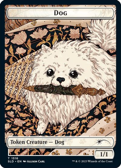 Dog Cat Double Sided Token #1516 // 1517