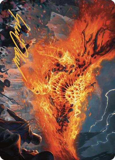 Havoc Eater Art Card Gold Stamped Signature #48