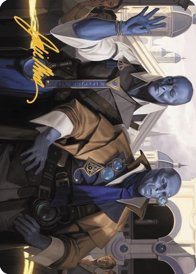 Hotshot Investigators Art Card Gold Stamped Signature #5
