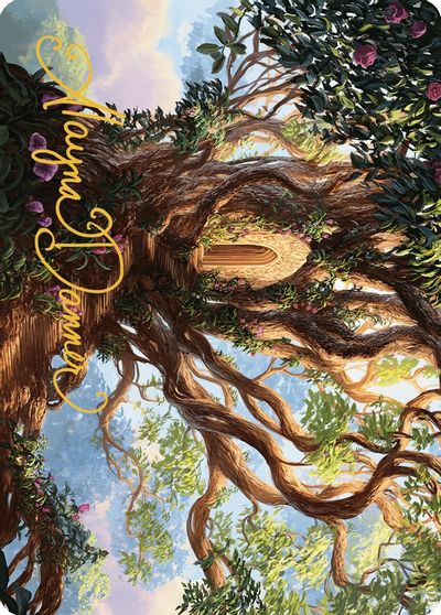 Branch of Vitu Ghazi Art Card Gold Stamped Signature #25