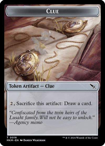 Clue 0018 A 0045 Double Sided Token #18 // 45