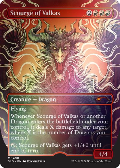 Scourge of Valkas Rainbow Foil #1490