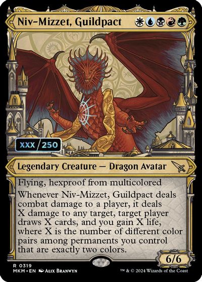 Niv Mizzet Guildpact Serial Numbered #319