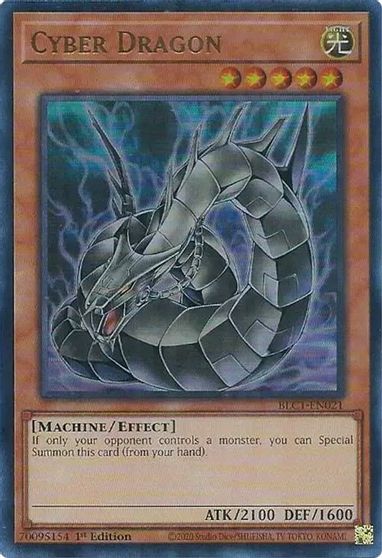 cyber dragon alternate art #BLC1-EN021
