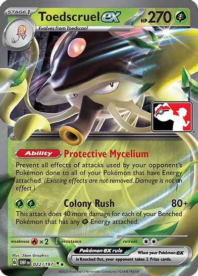 Toedscruel Ex [Prize Pack] #22