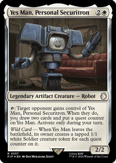 Yes Man Personal Securitron Surge Foil #557