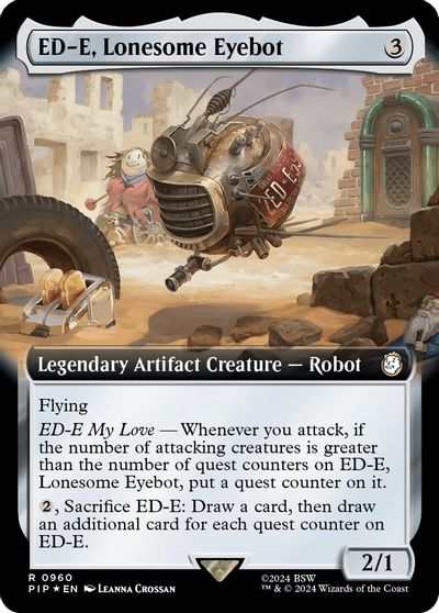 ED E Lonesome Eyebot Extended Art Surge Foil #960