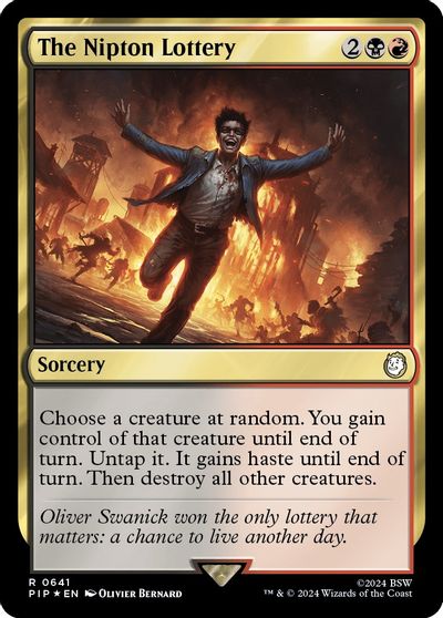 The Nipton Lottery Surge Foil #641