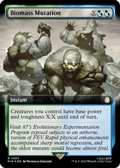 Biomass Mutation Extended Art Surge Foil #1003