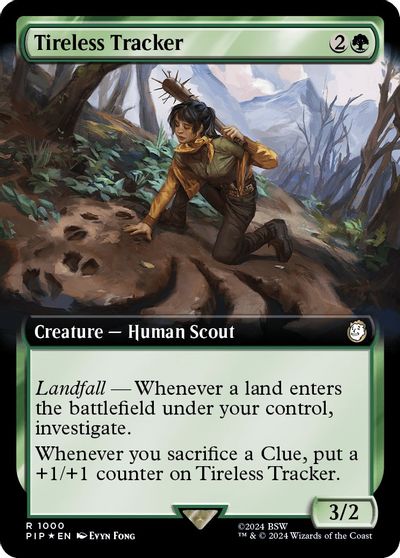 Tireless Tracker Extended Art Surge Foil #1000