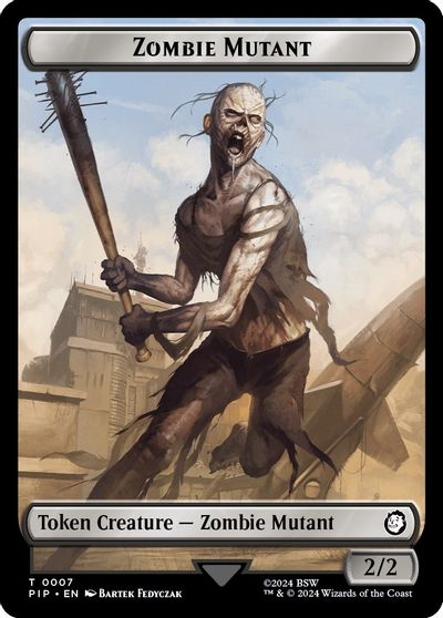 Zombie Mutant Clue Double Sided Token #7 // 11