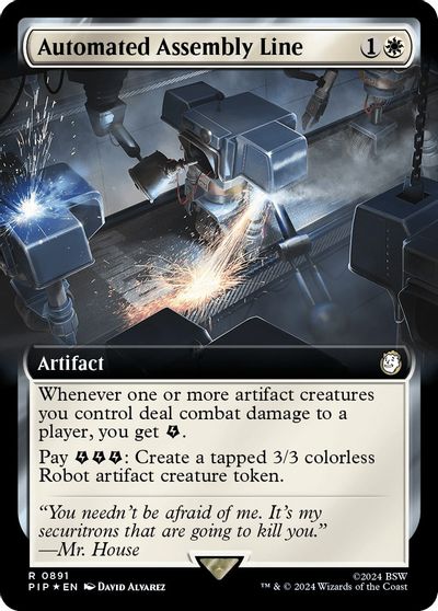 Automated Assembly Line Extended Art Surge Foil #891