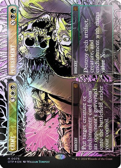 Crime Punishment Textured Foil