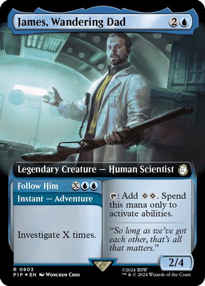 James Wandering Dad Extended Art Surge Foil #903