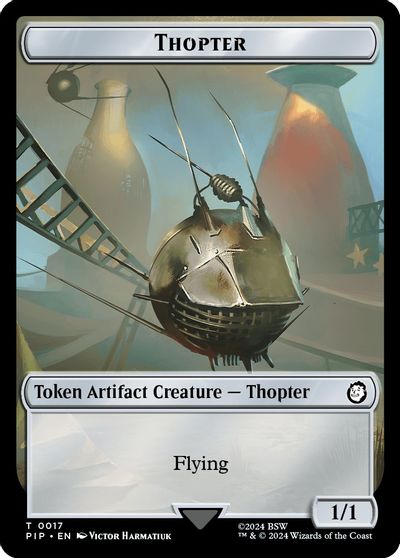 Thopter Treasure 0018 Double Sided Token #17 // 18