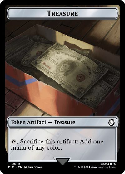 Treasure 0019 Alien Double Sided Token #19 // 6