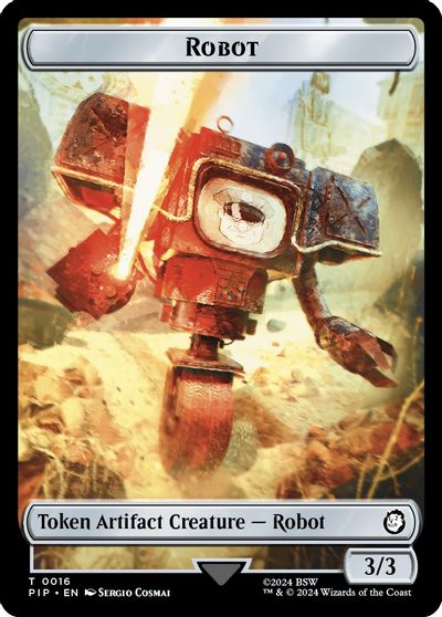 Robot Treasure 0018 Double Sided Token #16 // 18