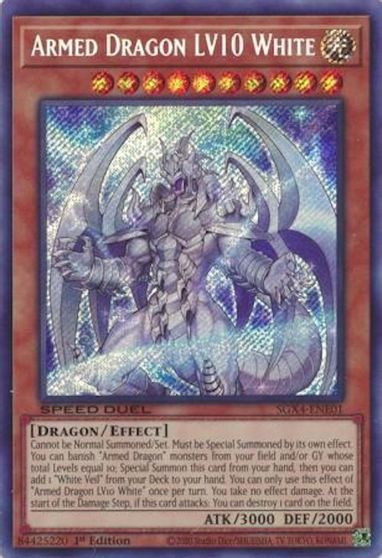 Armed Dragon LV10 White Secret Rare