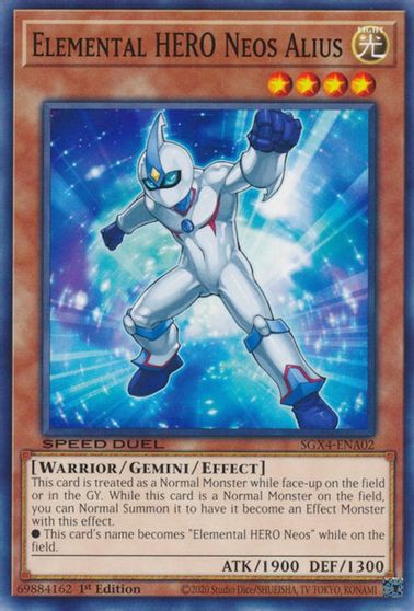 Elemental HERO Neos Alius #SGX4-ENA02