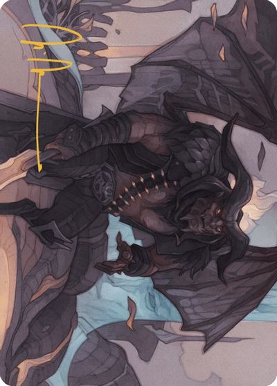 Rakdos Joins Up Art Card Gold Stamped Signature #31