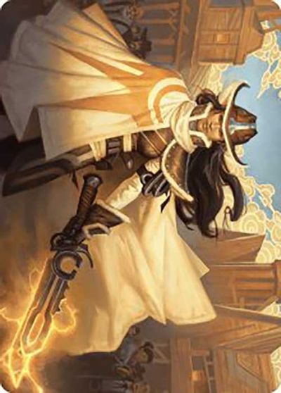 Omenport Vigilante Art Card Gold Stamped Signature