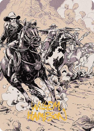 Overwhelming Forces Art Card Gold Stamped Signature #40