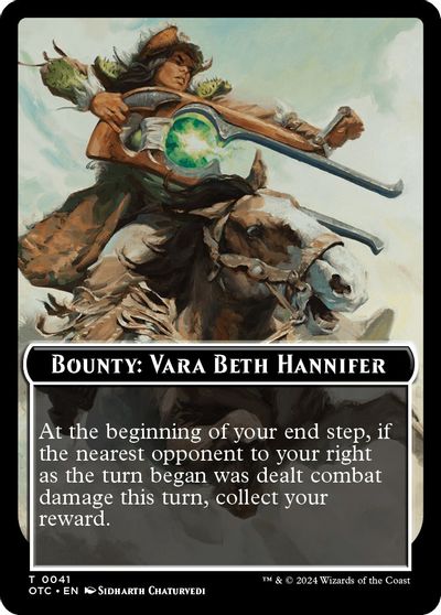 Bounty Vara Beth Hannifer Bounty Rules Double Sided Token #41