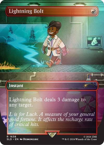 Lightning Bolt 1638 Rainbow Foil #1638