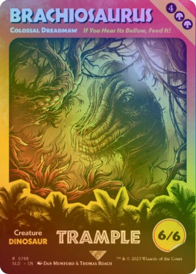 Brachiosaurus Colossal Dreadmaw Rainbow Foil #740