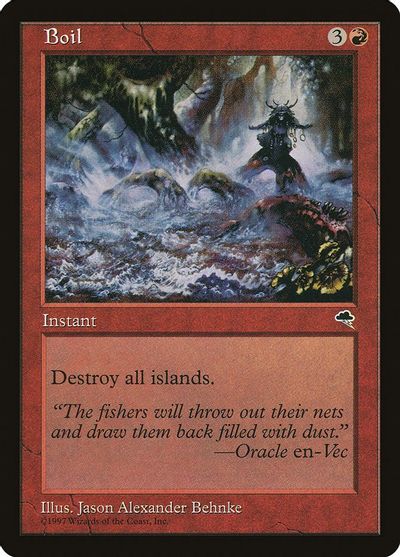Island MTG Tempest Magic Card 