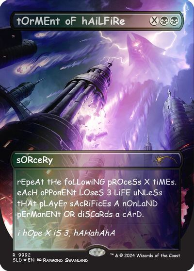 tOrMEnt oF hAiLFiRe Rainbow Foil #9992