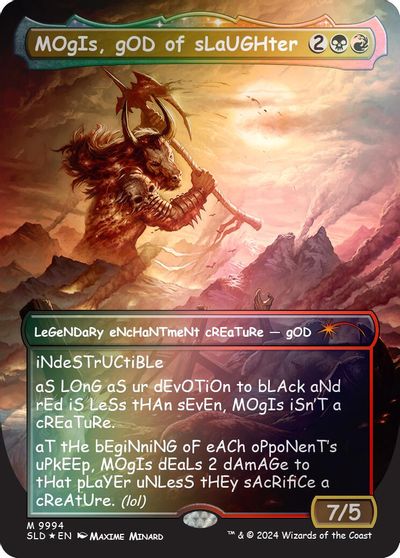 MOgIs gOD of sLaUGHter 9994 Rainbow Foil #9994