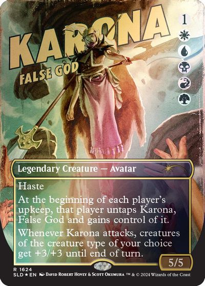 Karona False God Rainbow Foil #1624