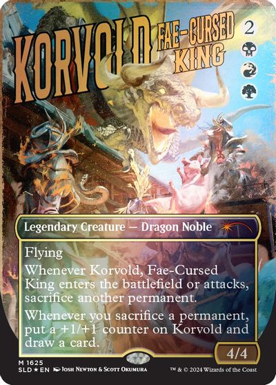Korvold Fae Cursed King Rainbow Foil #1625