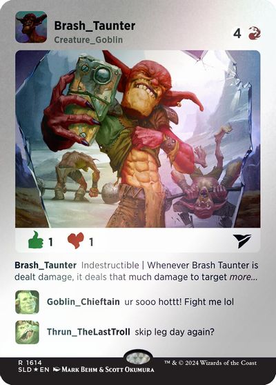 Brash Taunter Rainbow Foil #1614