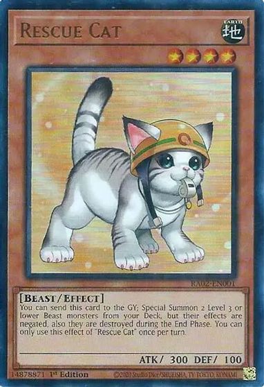 Rescue Cat Alternate Art UR #RA02-EN001
