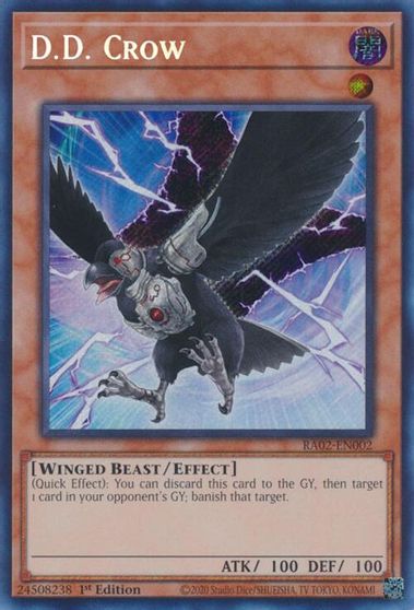 DD Crow Secret Rare #RA02-EN002