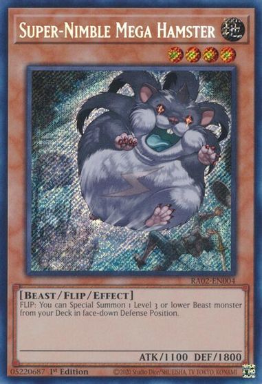 Super Nimble Mega Hamster Secret Rare #RA02-EN004