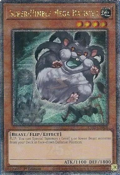 Super Nimble Mega Hamster Quarter Century Secret Rare #RA02-EN004