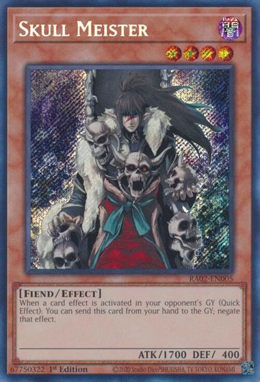 Skull Meister Secret Rare #RA02-EN005