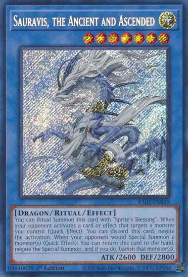 Sauravis the Ancient and Ascended Secret Rare #RA02-EN019