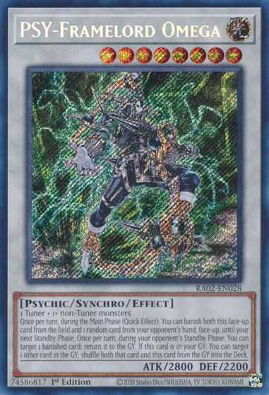 PSY Framelord Omega Secret Rare #RA02-EN028
