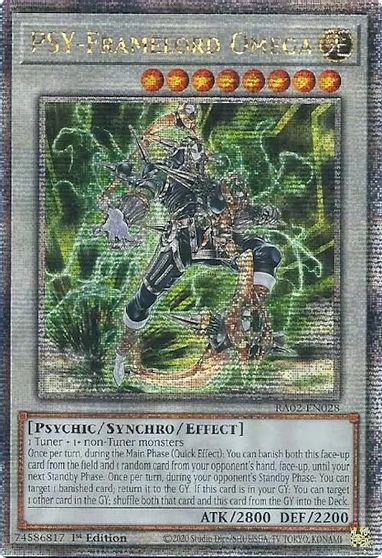 PSY Framelord Omega Quarter Century Secret Rare #RA02-EN028