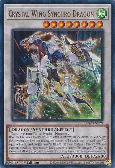 Crystal Wing Synchro Dragon UR #RA02-EN029