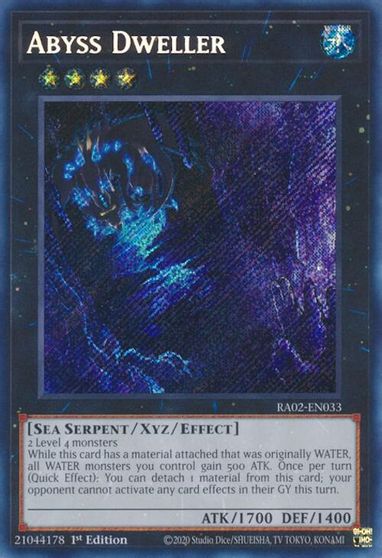 Abyss Dweller Secret Rare #RA02-EN033
