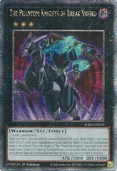 The Phantom Knights of Break Sword Quarter Century Secret Rare #RA02-EN035