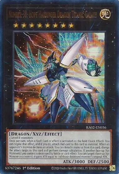 Number 38 Hope Harbinger Dragon Titanic Galaxy UR #RA02-EN036