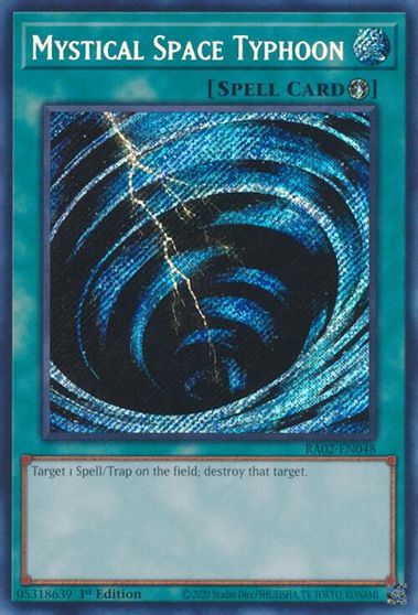 Mystical Space Typhoon Secret Rare #RA02-EN048